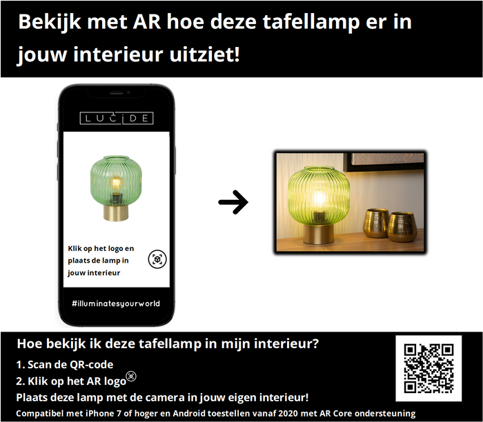 Lucide Maloto Tafellamp - Groen