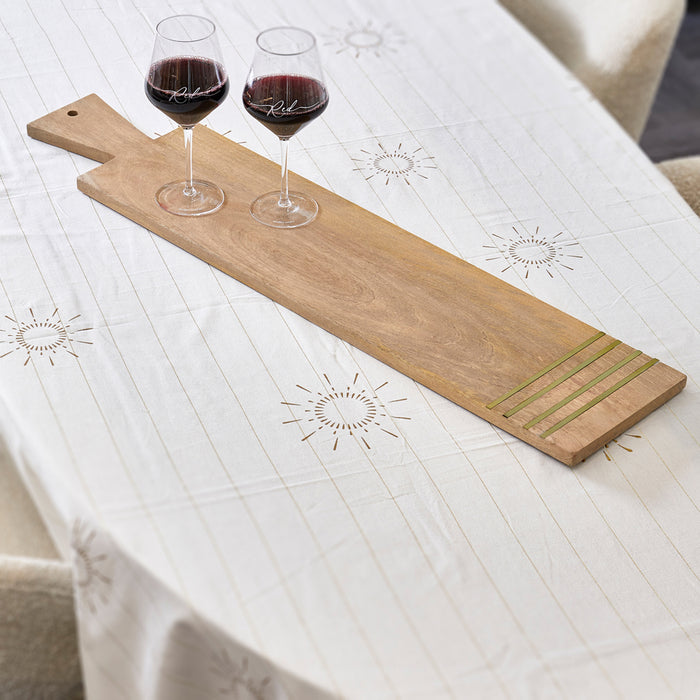 Riviera Maison Snijplank Golden Stripes Goud - Maat XL