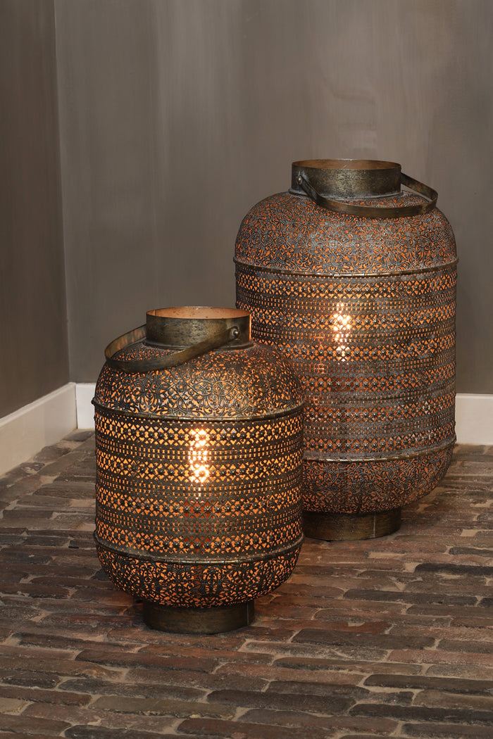 Light & Living Tafellamp Udupi - Bruin - Ø31cm