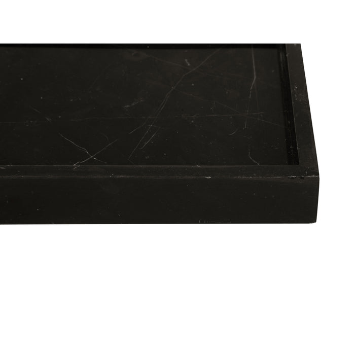 present time - Tray Marble medium black
