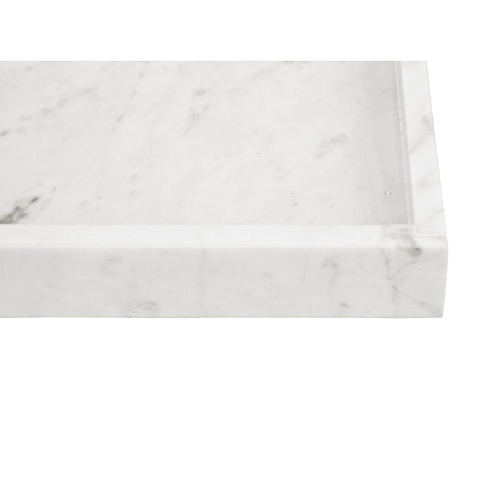 present time - Tray Marble small white