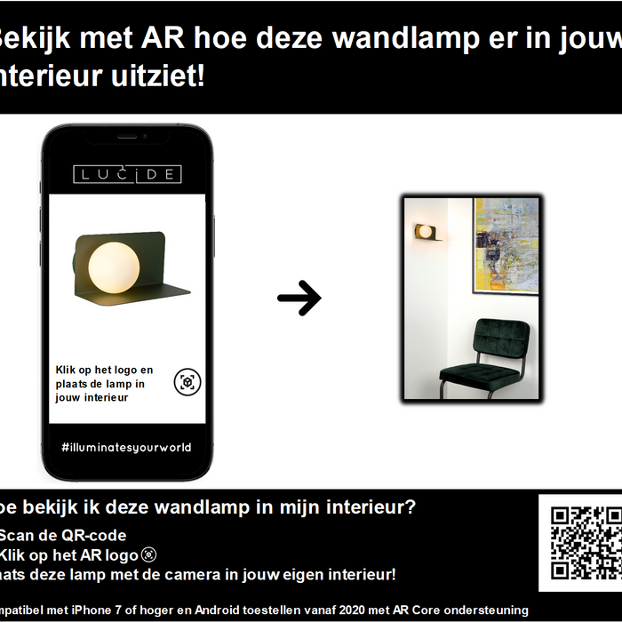 Lucide BONNI Wandlamp - Groen