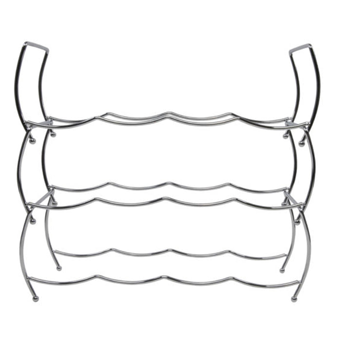 Svenska Living Wijnrek - 12 flessen - chrome - metaal - 43 x 42 cm