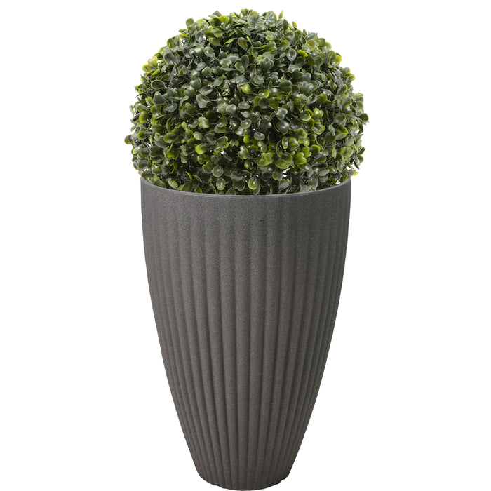 Pro Garden Plantenpot - Tuin - kunststof - grijs - 40 x 60 cm