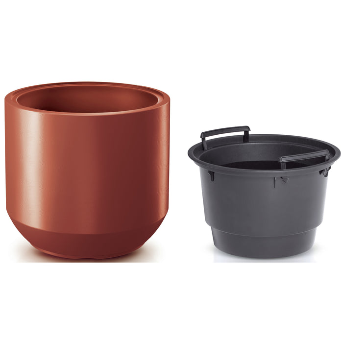 Prosperplast Plantenpot Sevilla - kunststof - koper - D47 cm