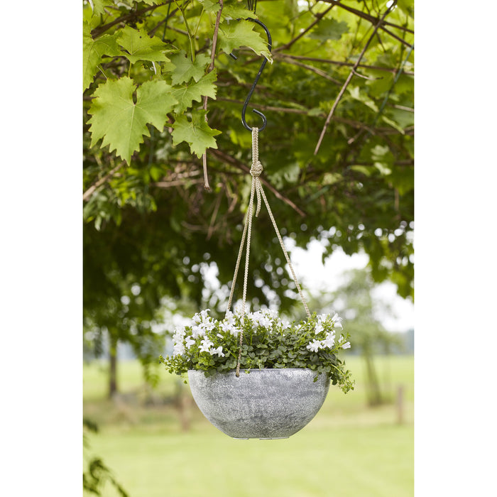 Ter Steege Plantenpot hangend - betongrijs - kunststof - D35 cm