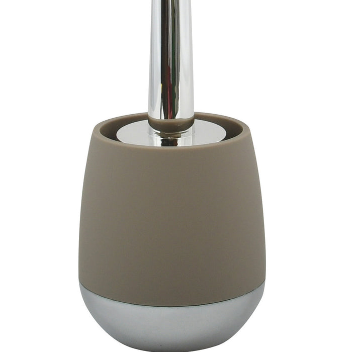 MSV Bilbao Toilet|wc-borstel houder - kunststof - taupe|beige - 38cm