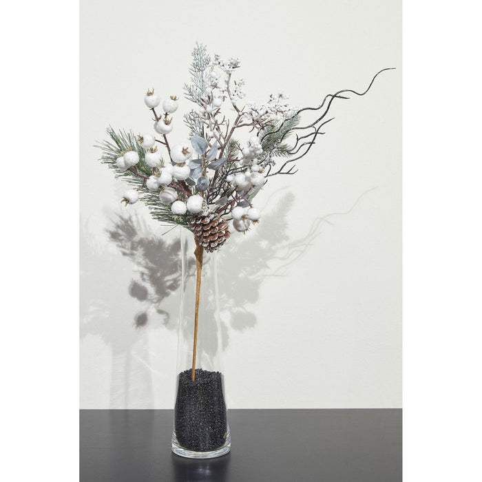 Mica Decorations Vaas Ixia - uitlopend - glas - 4,5 x 30 cm