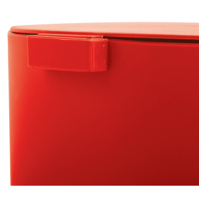 MSV kleine badkamer|toilet pedaalemmer - rood - 3L - 15 x 27cm