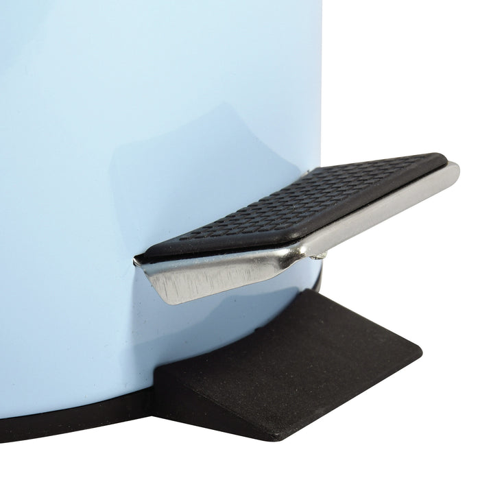 MSV badkamer|toilet pedaalemmer - pastel blauw - 3 liter - 17 x 25 cm