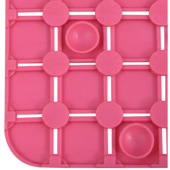 MSV Douche|bad anti-slip mat badkamer - rubber - fuchsia roze - 54 x 5