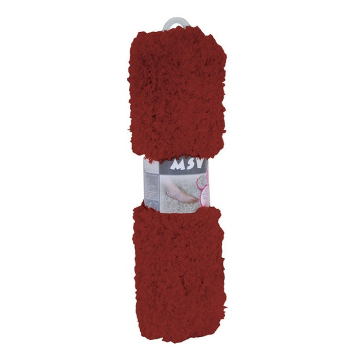 MSV Badkamerkleedje|badmat voor op vloer - terracotta - 50 x 70 cm