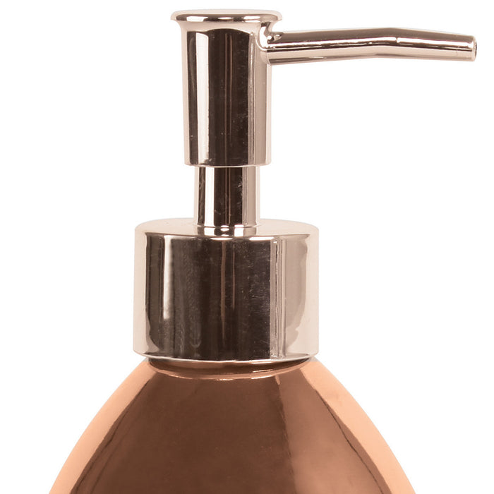 MSV Zeeppompje|dispenser - Kymi - keramiek - koper kleur- 19 cm