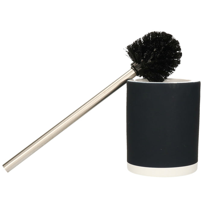 MSV Toilet|wc-borstel houder - keramiek|metaal - donker marine blauw -