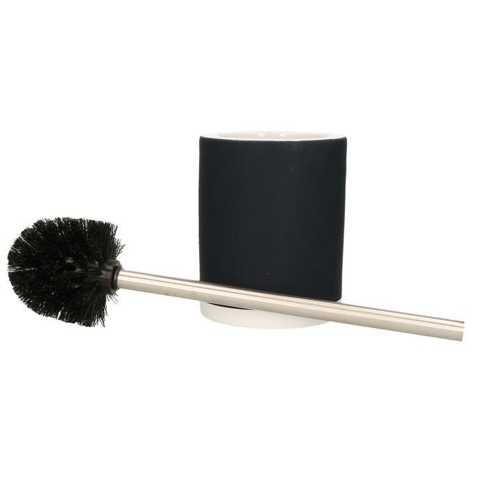 MSV Toilet|wc-borstel houder - keramiek|metaal - donker marine blauw -