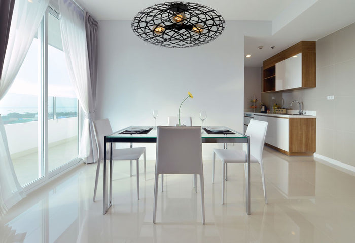 Lucide WOLFRAM Plafonnière 3xE27 - Zwart