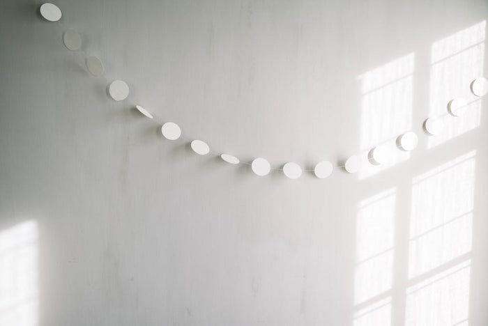 Leeff slinger stippen wit (250 centimeter)