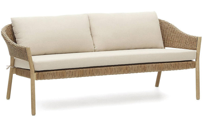 Kave Home - Set Pola 2-zitsbank en 2 fauteuils in massief