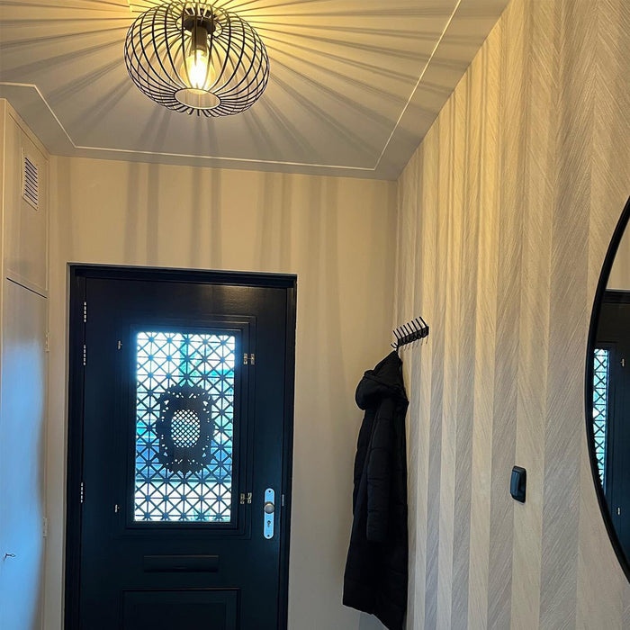 QAZQA Design plafondlamp zwart 39 cm - Johanna