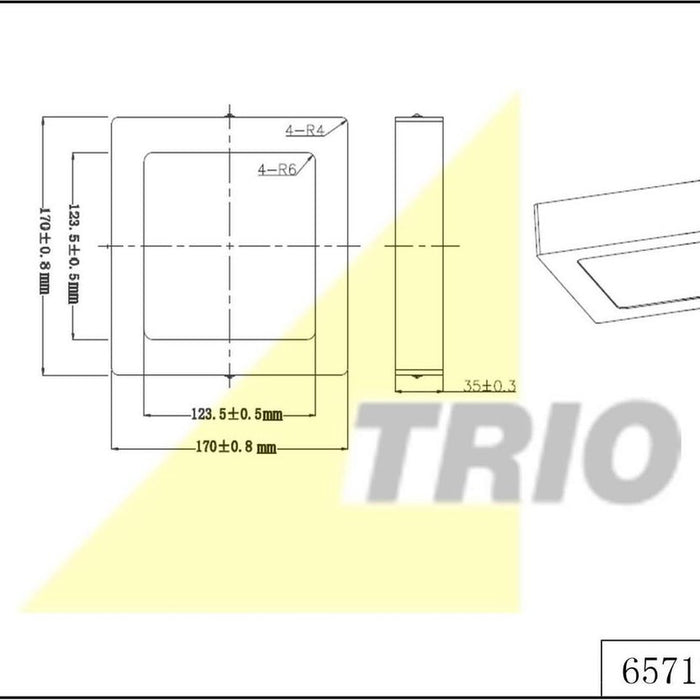 Plafonniere Trio Leuchten Zeus - Nikkel
