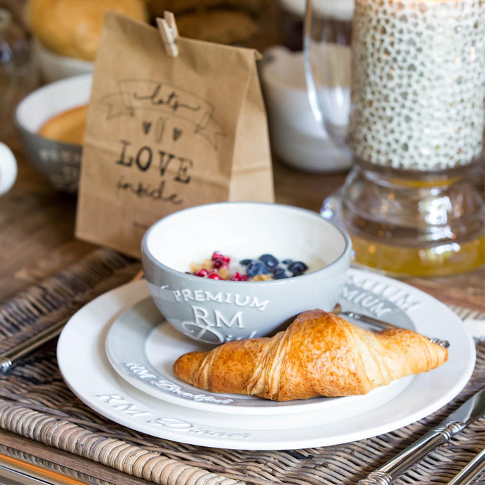 Riviera Maison Rustic Rattan Placemat Diner black 44x33x3