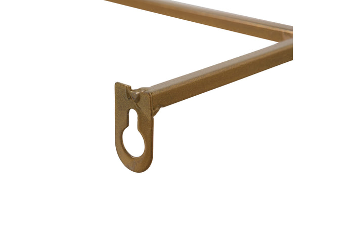 Woood Meert Metalen Wandplank 100 cm Goud