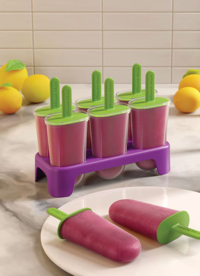 Icepopmaker, Set voor zes ijsjes, Paars - Zoku | Minute Maid
