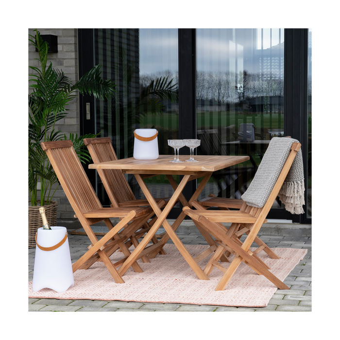 Artichok Jildou inklapbare houten tuinstoel naturel