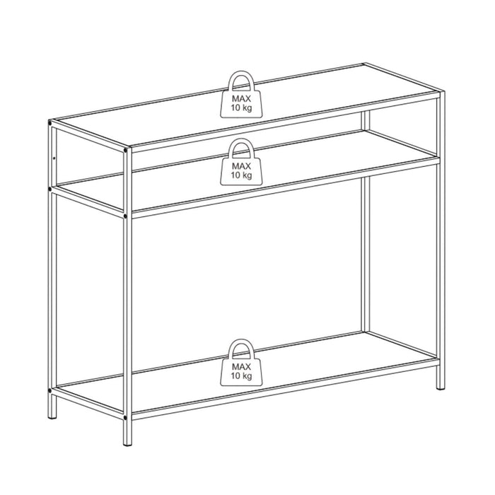 by fonQ Jaxon Sidetable B 100 cm - Antraciet