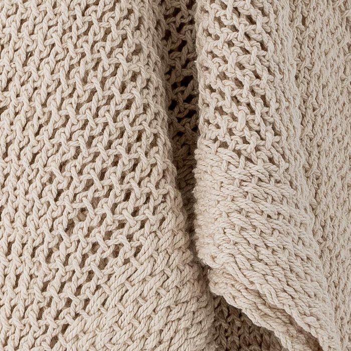 Bloomingville Lucille Plaid - 150 x 125 cm - Naturel