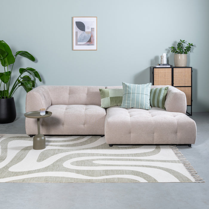 by fonQ Linen Line Sierkussen 50 x 50 cm - Lichtblauw