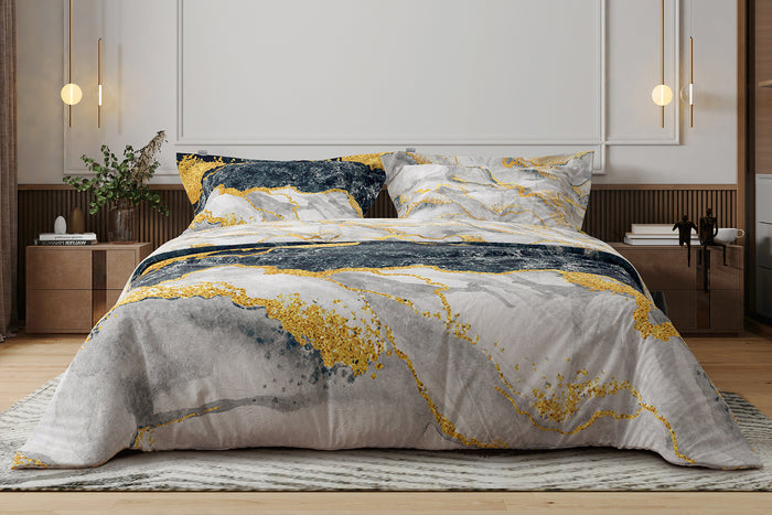 LINNICK Dekbedovertrek Katoen Onyx - multi