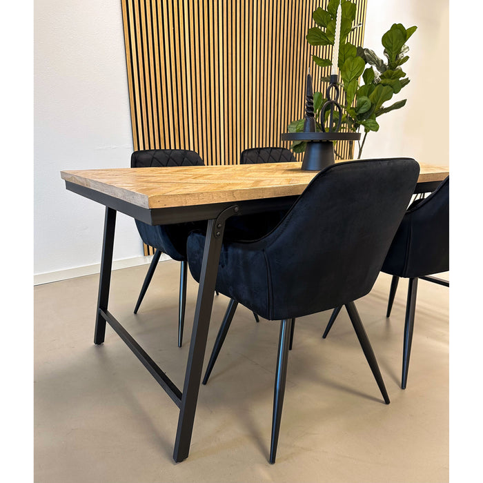 Kick eetkamerstoel Monza - Goud