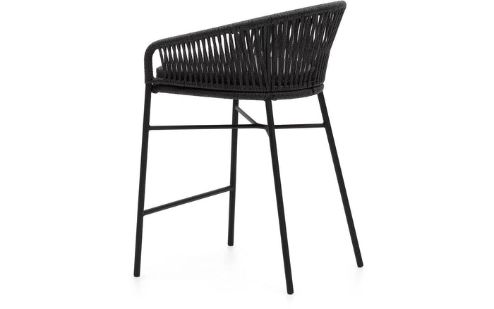 Kave Home - Yanet touwkruk in zwart 65 cm hoog