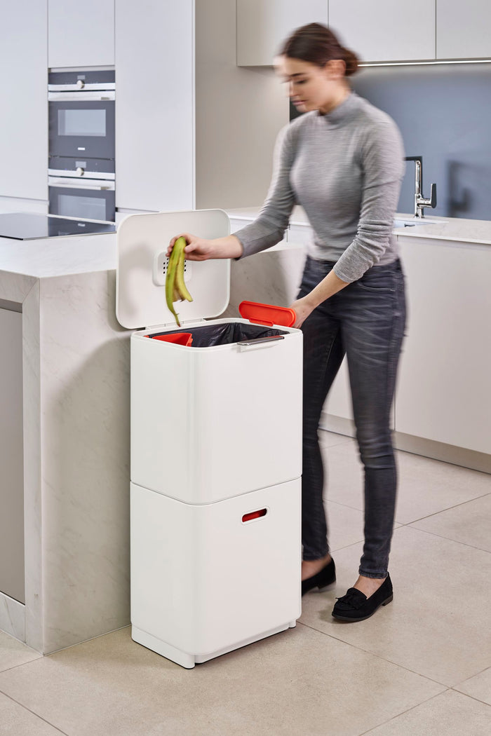 Joseph Joseph - Intelligent Waste Afvalemmer Totem Max 60 liter - Wit