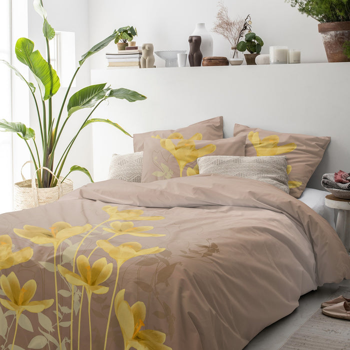 Cinderella dekbedovertrek Olivia - Katoen - 240x200|220 cm - Ochre