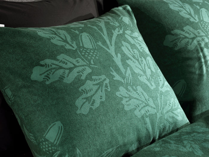 Heckett Lane Dekbedovertrek Flanel Boas - halo green