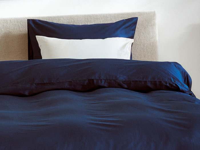 Yumeko overtrekset katoen satijn night blue 240x220 + 2|60x70