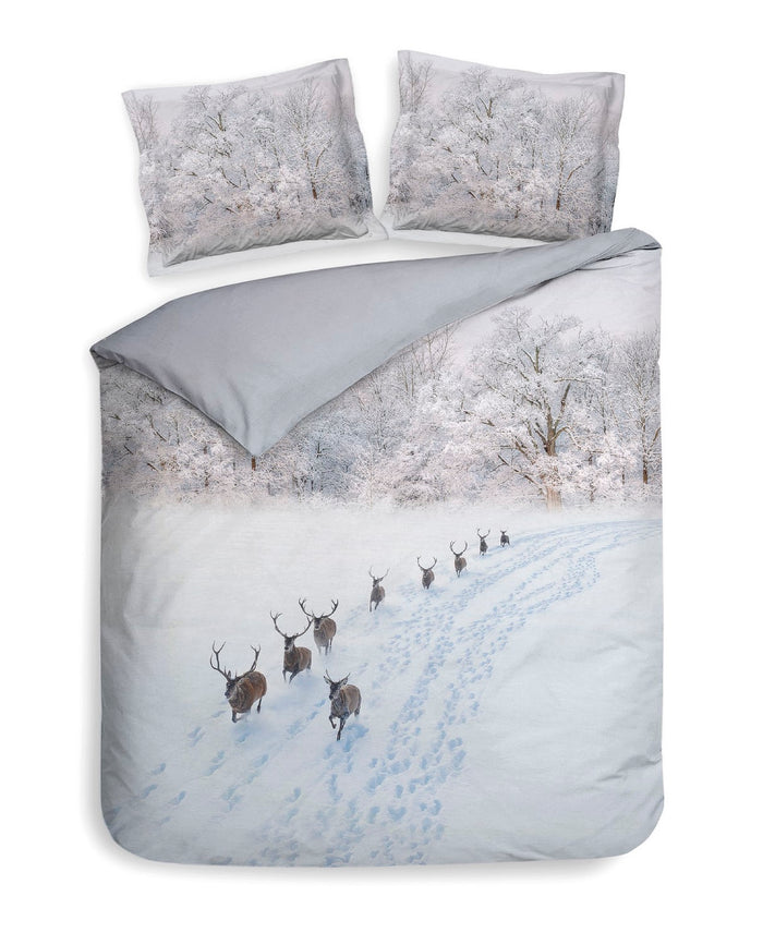 Heckett Lane Dekbedovertrek Katoen Satijn Doriane - wit