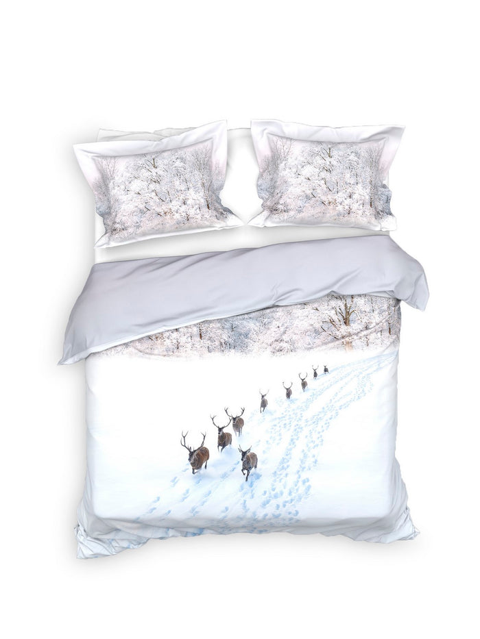 Heckett Lane Dekbedovertrek Katoen Satijn Doriane - wit