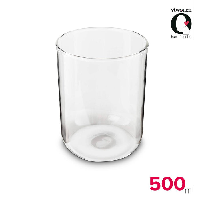 vtwonen Longdrinkglazen - Set van 6 - Glas - Doorzichtig - 500ml