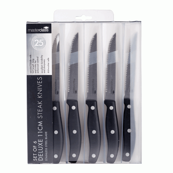 Set van 6 luxe steakmessen - Masterclass