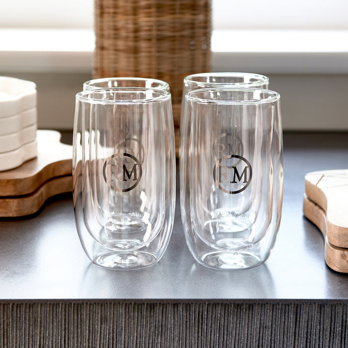 Riviera Maison dubbelwandig theeglas, koffieglas met RM logo - Love RM