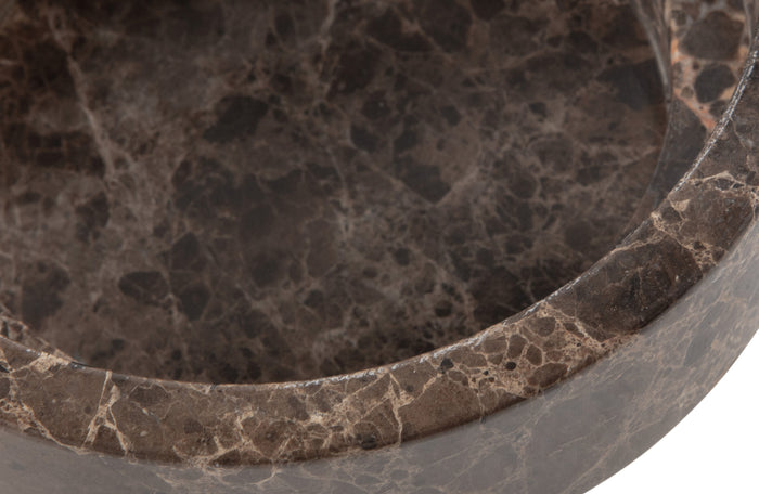 WOOOD Nove Schaal - Marmer - Bruin - 8x20x20