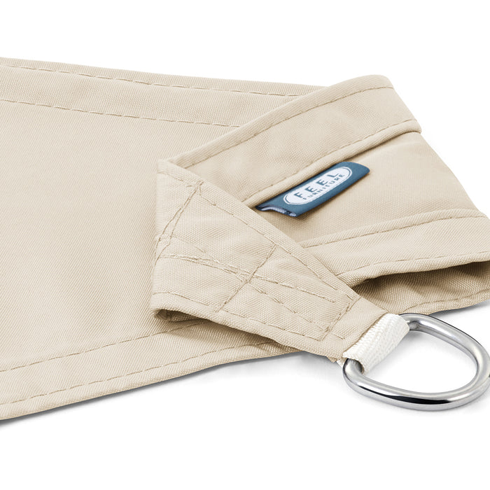 Feel Furniture - Schaduwdoek - Zonwering - Driehoek - 5 m - creme