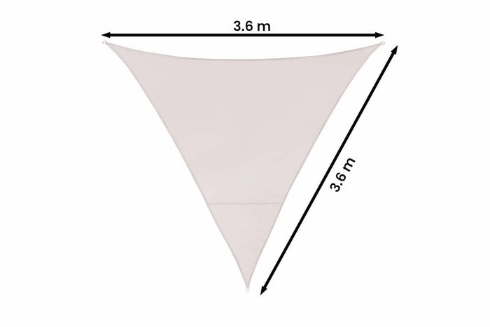 Feel Furniture - Schaduwdoek - Zonwering - Driehoek - 3.6 m - Taupe