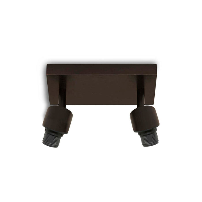 GOOD&MOJO Plafonniere Java - Bamboe Zwart|Naturel - 28x15x24cm