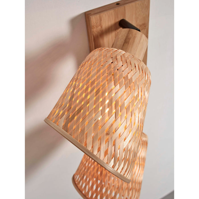 GOOD&MOJO Plafonniere Java - Bamboe - 28x15x24cm