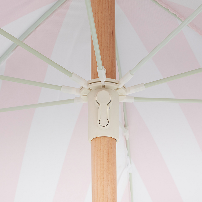 Beliani - MONDELLO - Parasol - Roze|Wit - Polyester