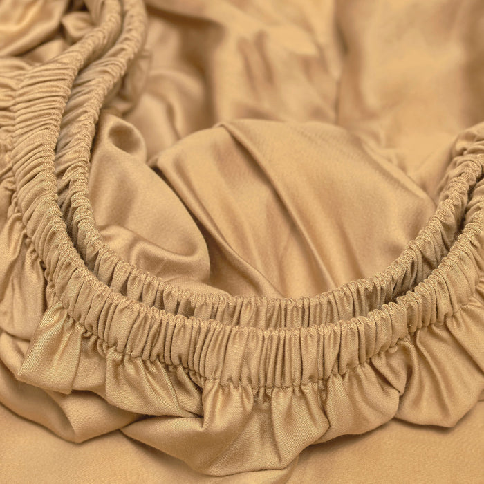 Coco & Cici Bamboe Hoeslaken Okergeel | 160x200x30